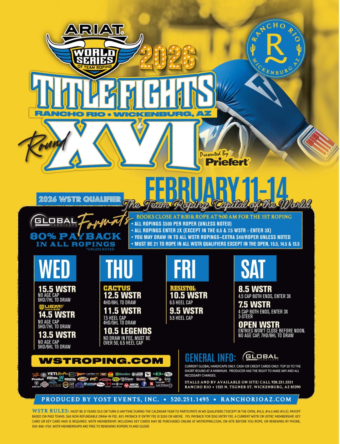 Wickenburg, AZ-Rancho Rio-Title Fights-WS flyer