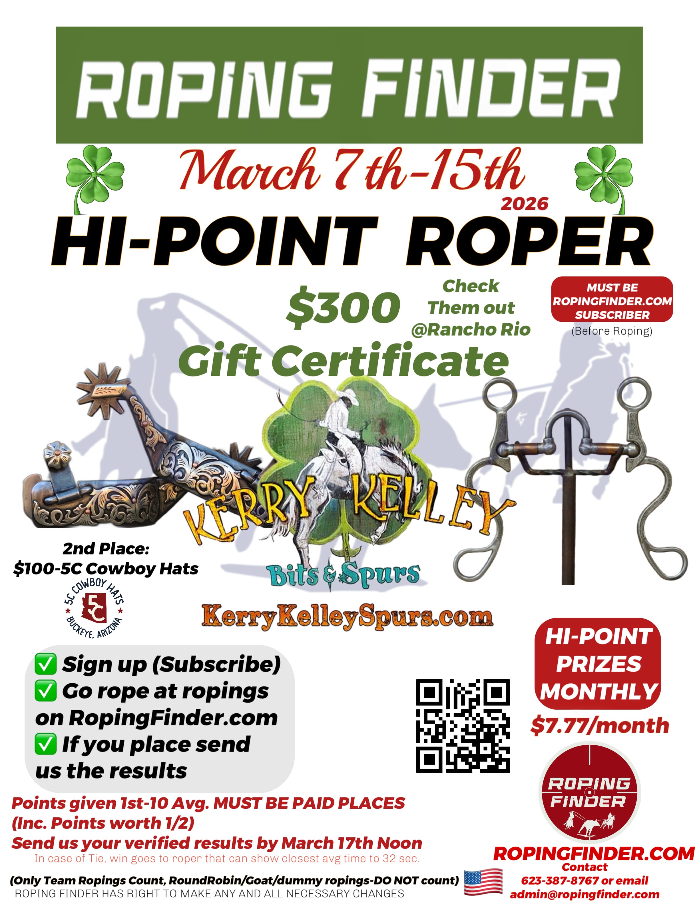 Roping Finder High Point-March flyer