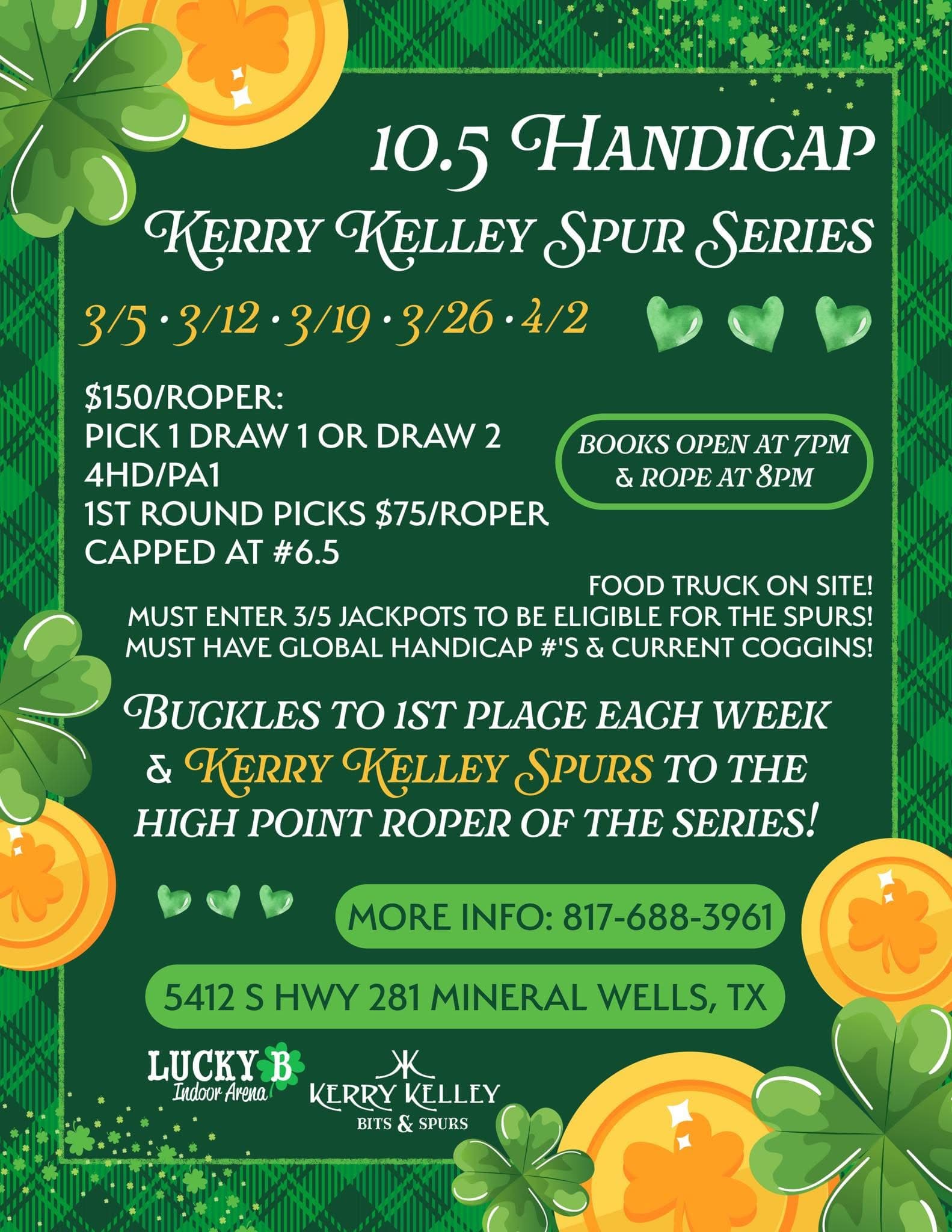 Mineral Wells, TX-Lucky B Arena flyer