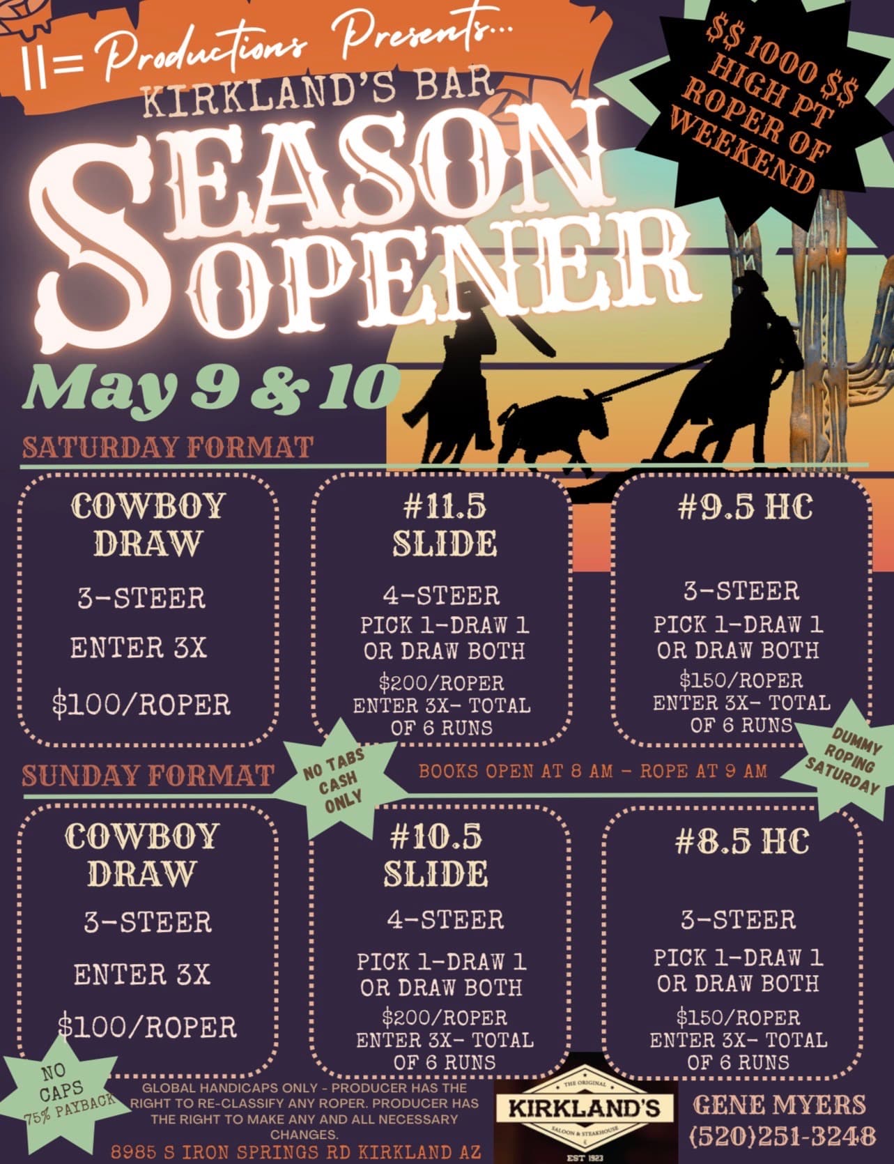 Kirkland, AZ-Season Opener flyer