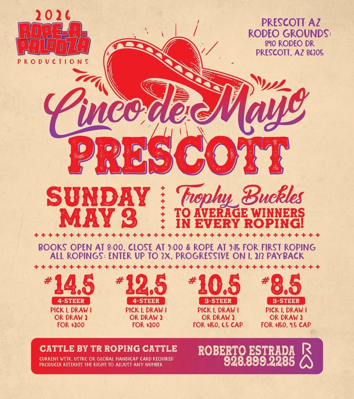 Prescott, AZ-Rope-A-Palooza Productions flyer