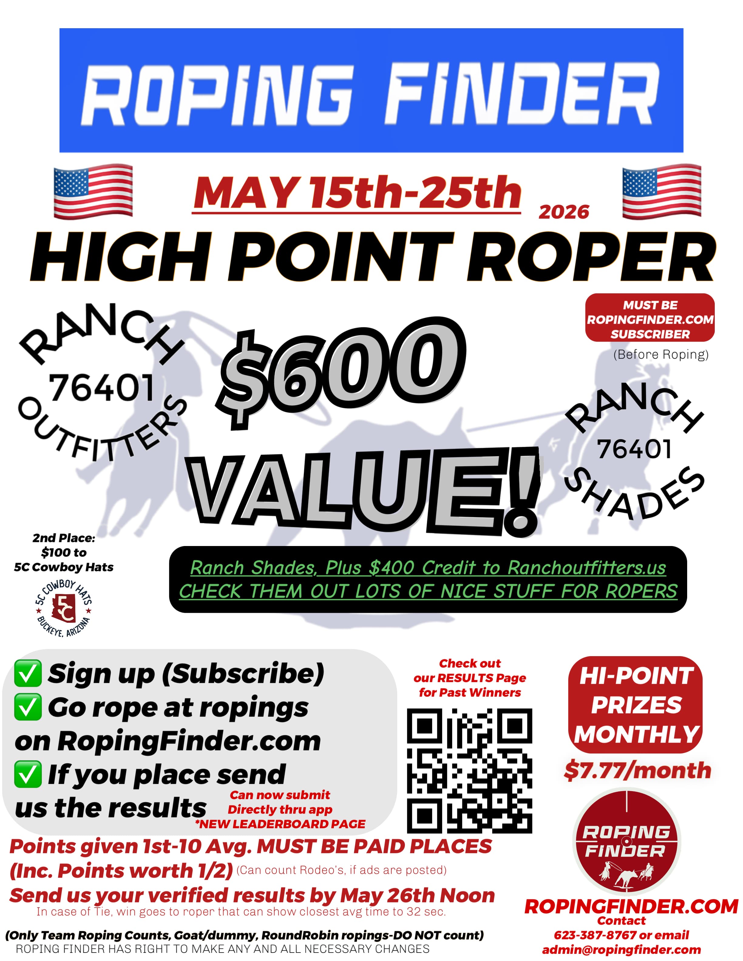 Roping Finder May High Point flyer