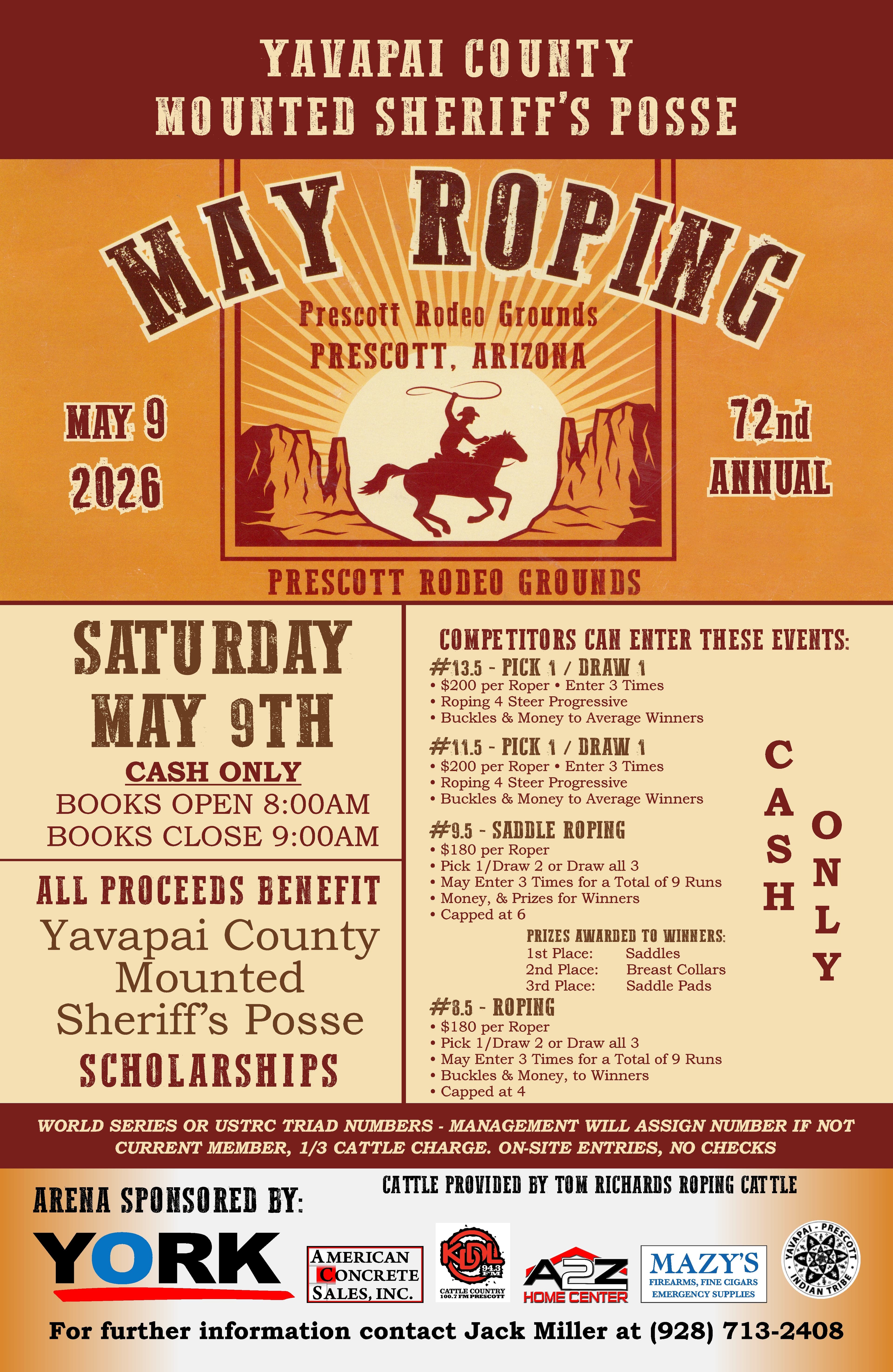 Prescott, AZ-May Roping flyer