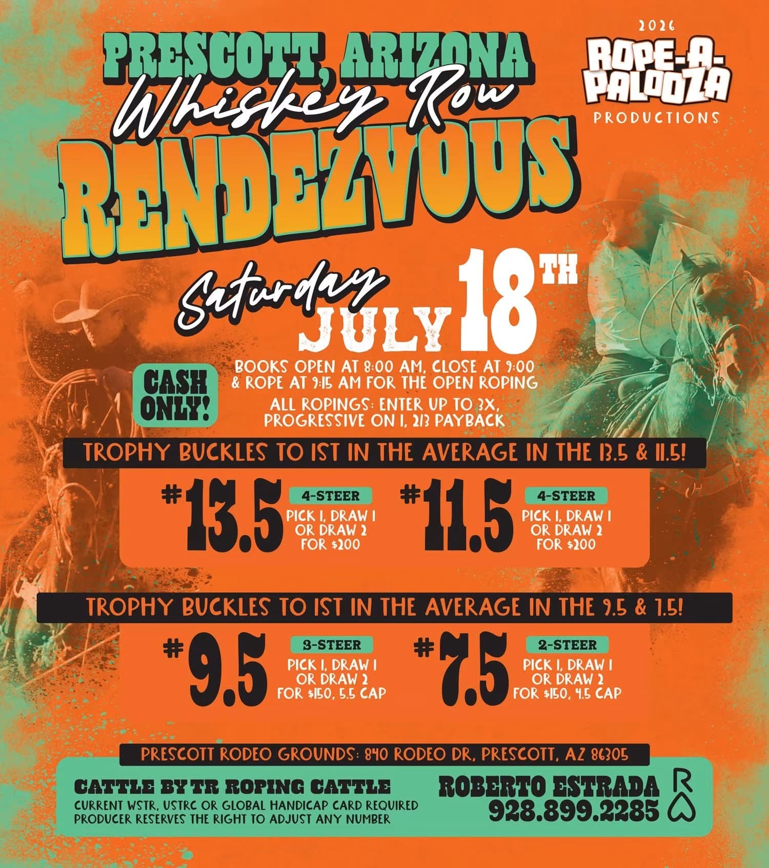 Prescott, AZ: Rope-A-Palooza Productions flyer