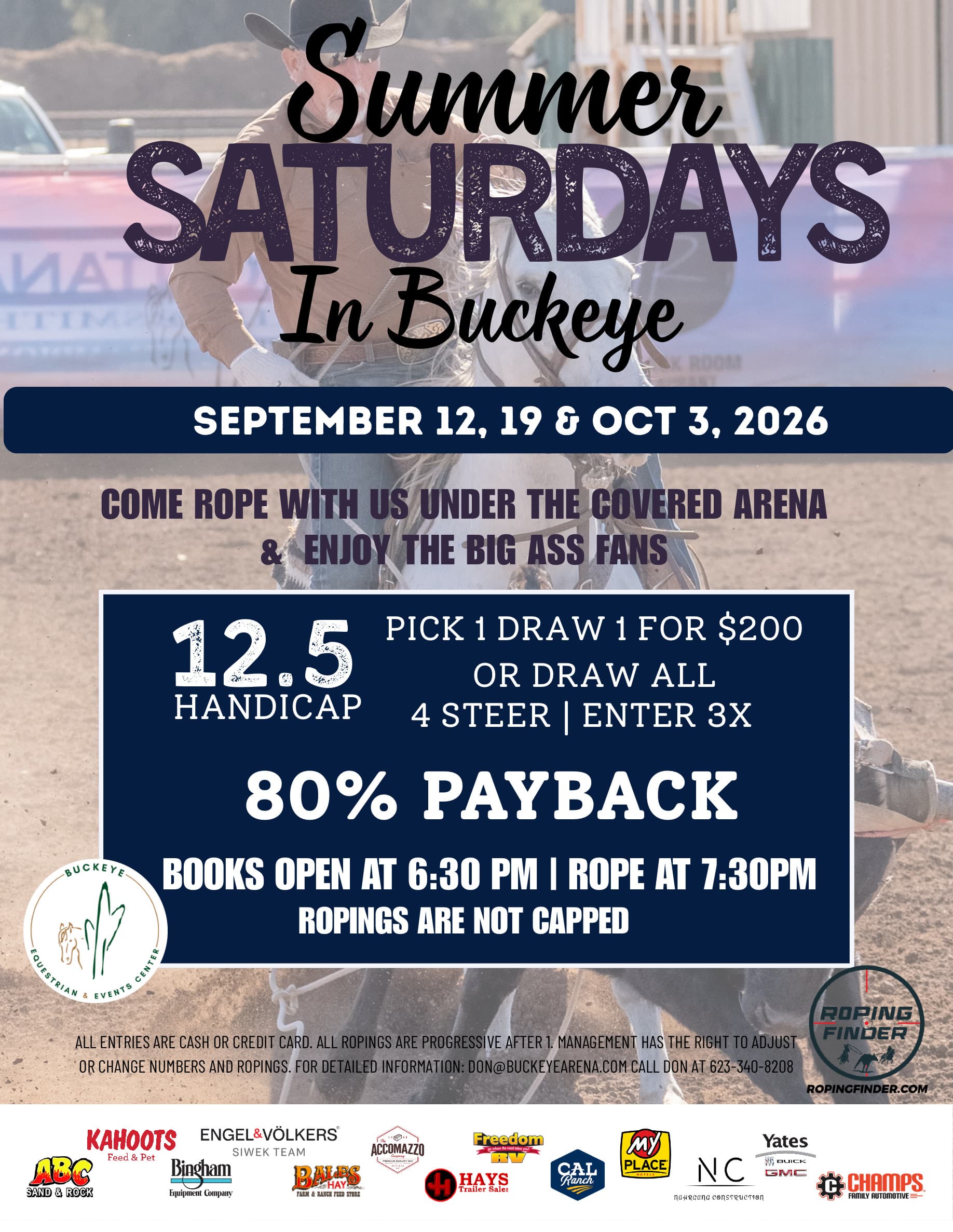 Buckeye, AZ-Summer Saturdays-80% Payback-NEW STEERS flyer