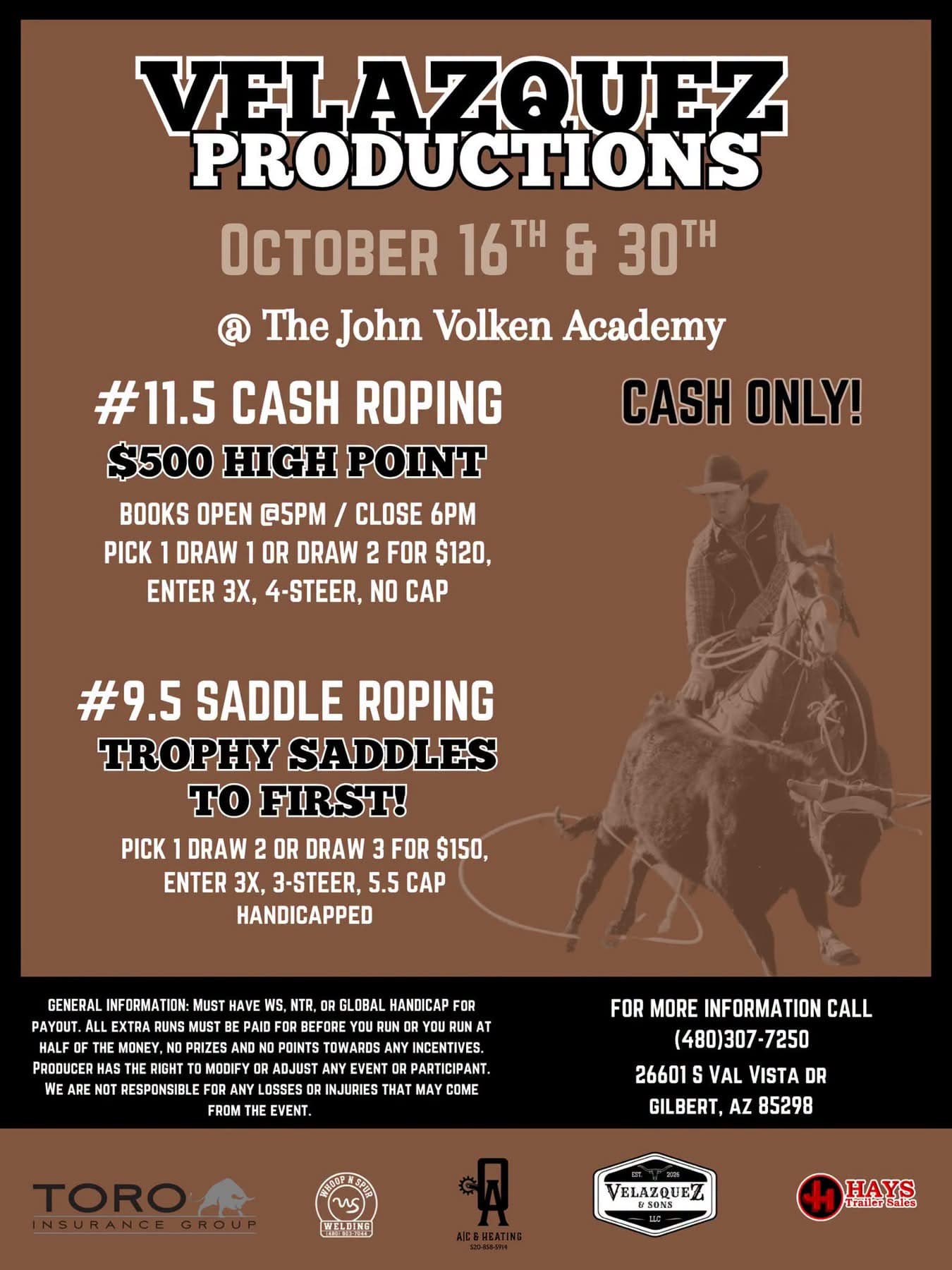 Gilbert, AZ-Velazquez Productions  flyer
