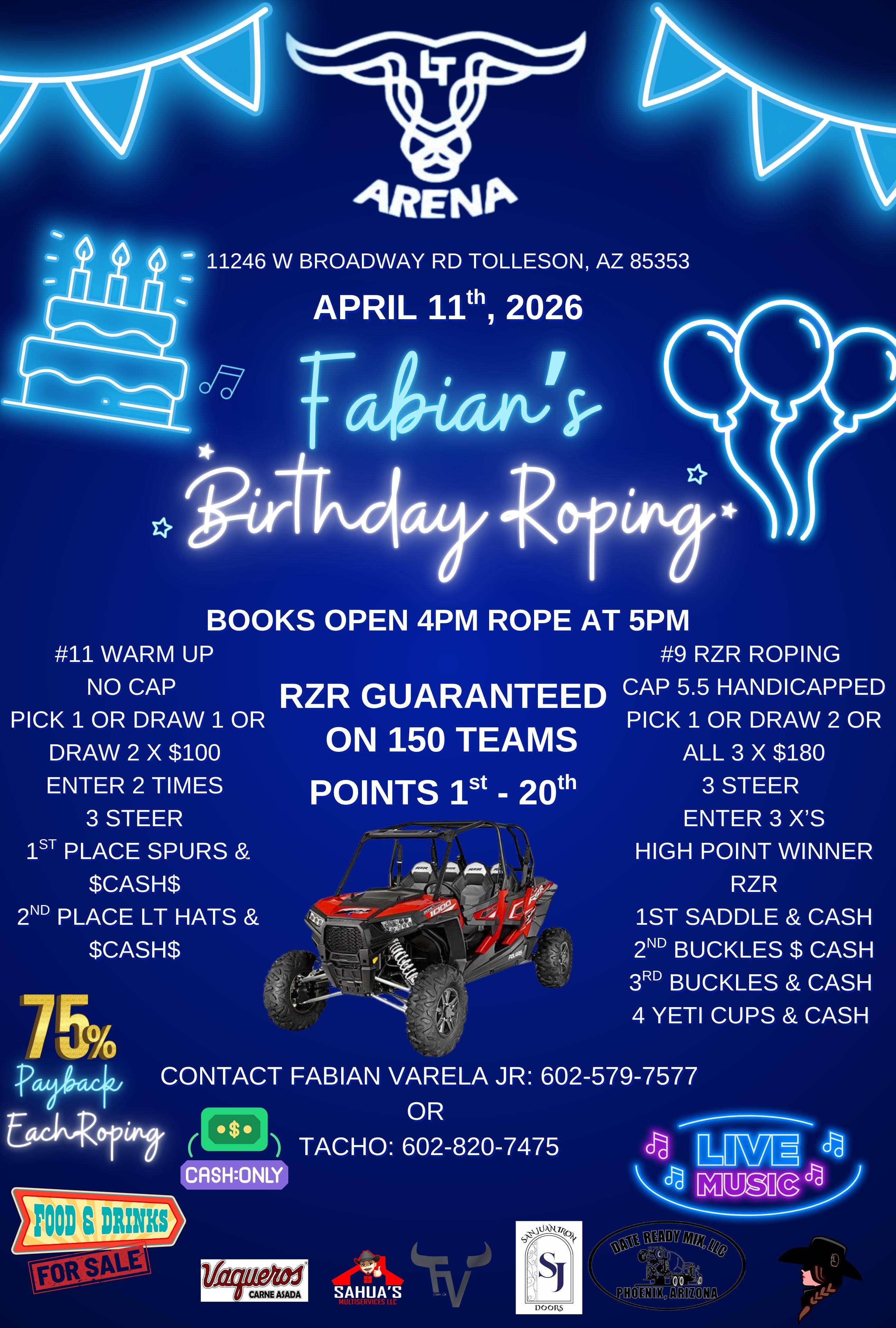 Tolleson, AZ-RZR Roping + Warm Up flyer