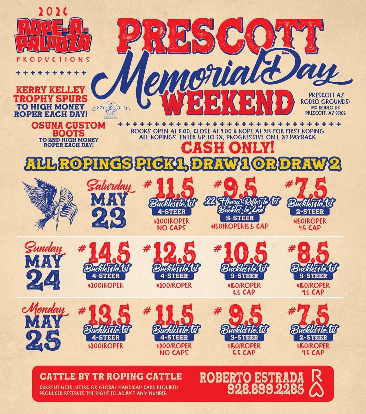 Prescott, AZ-Rope-A-Palooza Memorial Day Weekend flyer