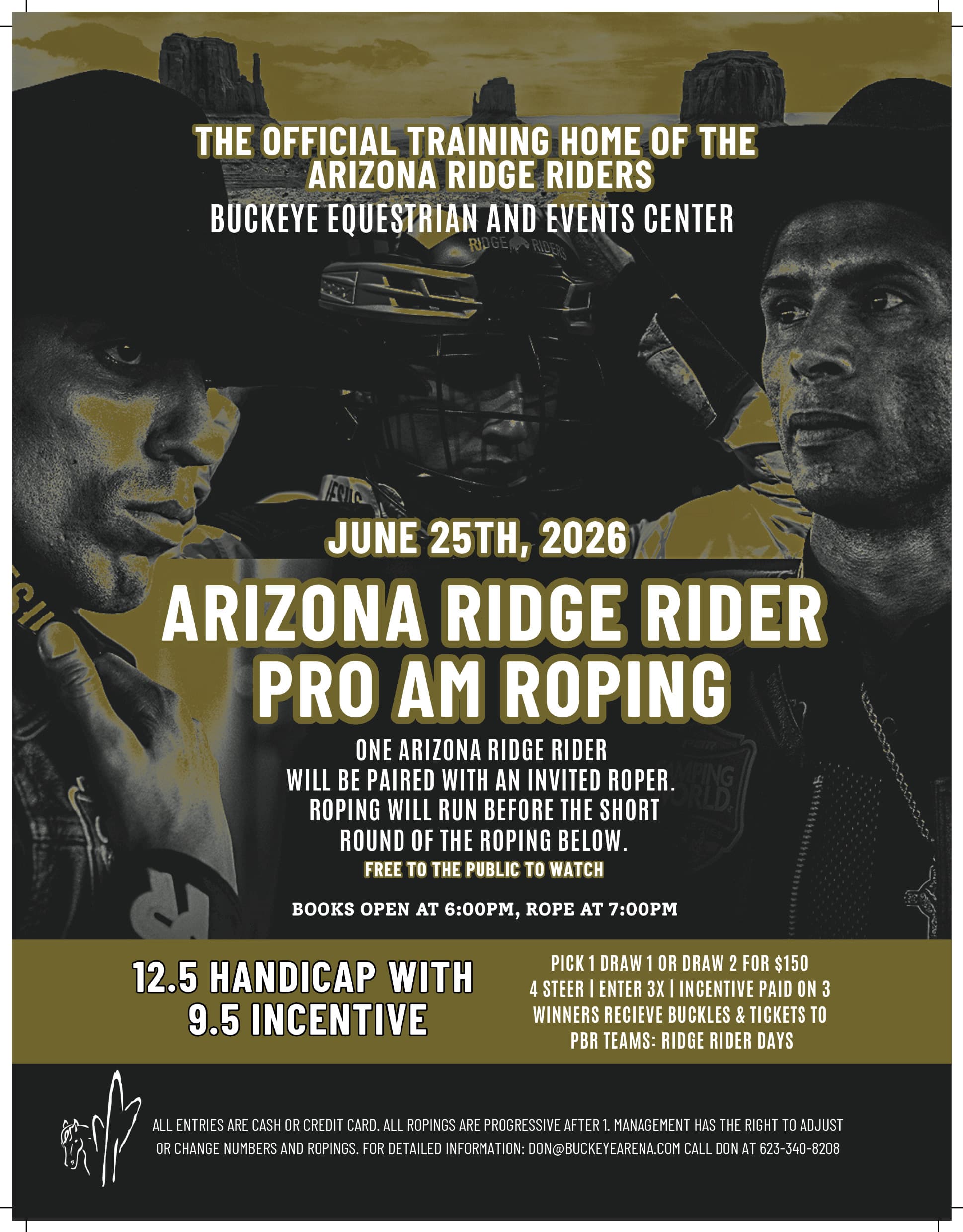 Buckeye, AZ-12.5 w/9.5 Inc. plus AZ Ridge Riders Pro/Am flyer