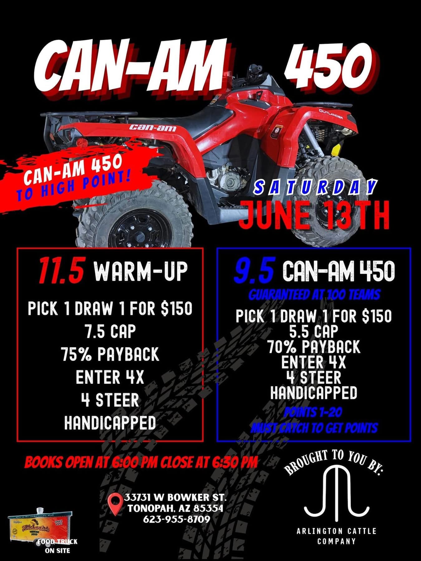 Tonopah, AZ-3 Ace Arena-Can Am Roping flyer