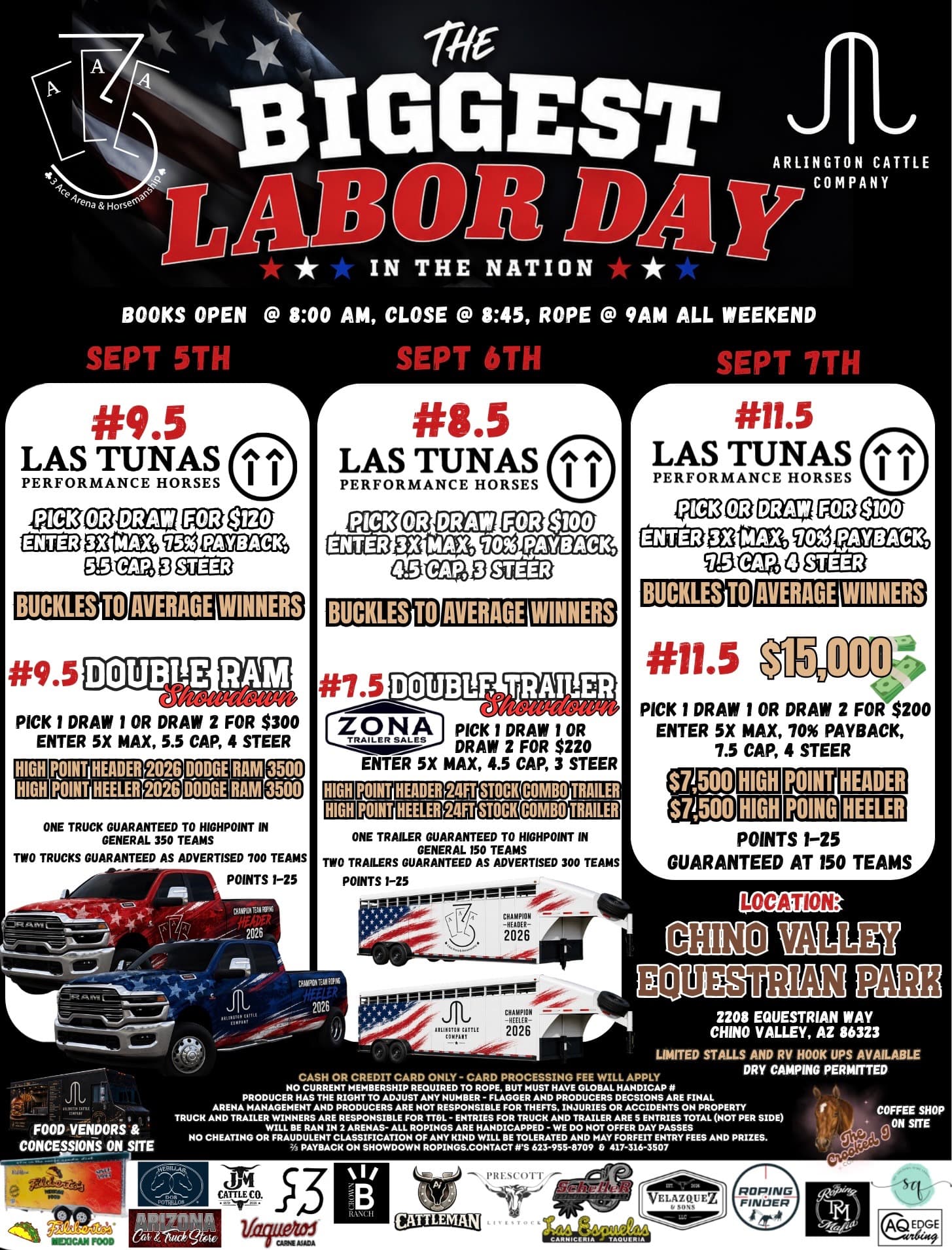 Chino Valley, AZ-The Biggest Labor Day-2 Trucks Plus Trailers+ flyer