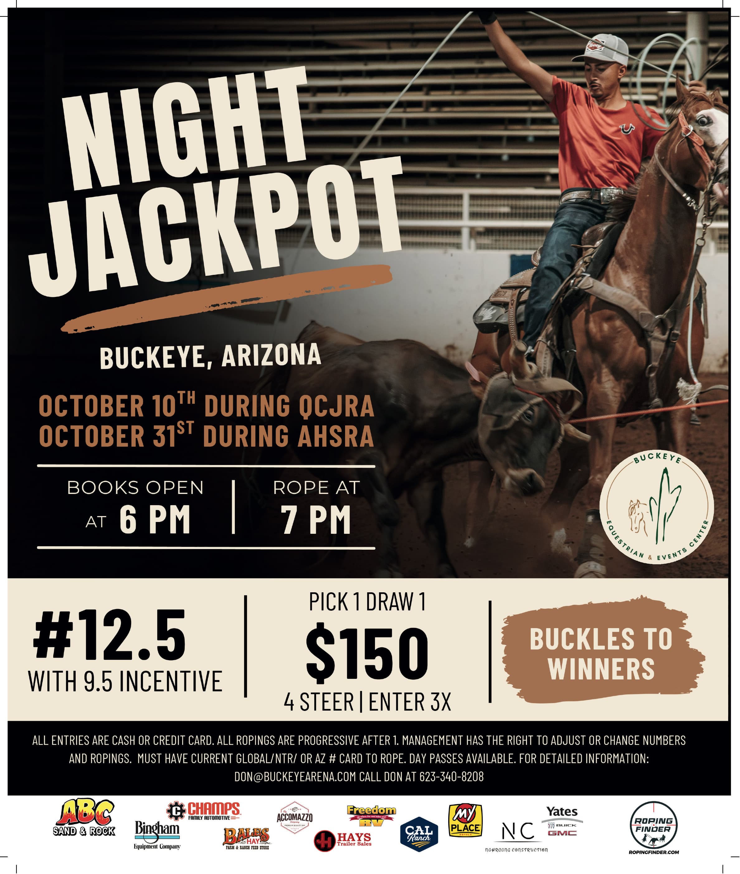 Buckeye, AZ-Night Jackpots flyer