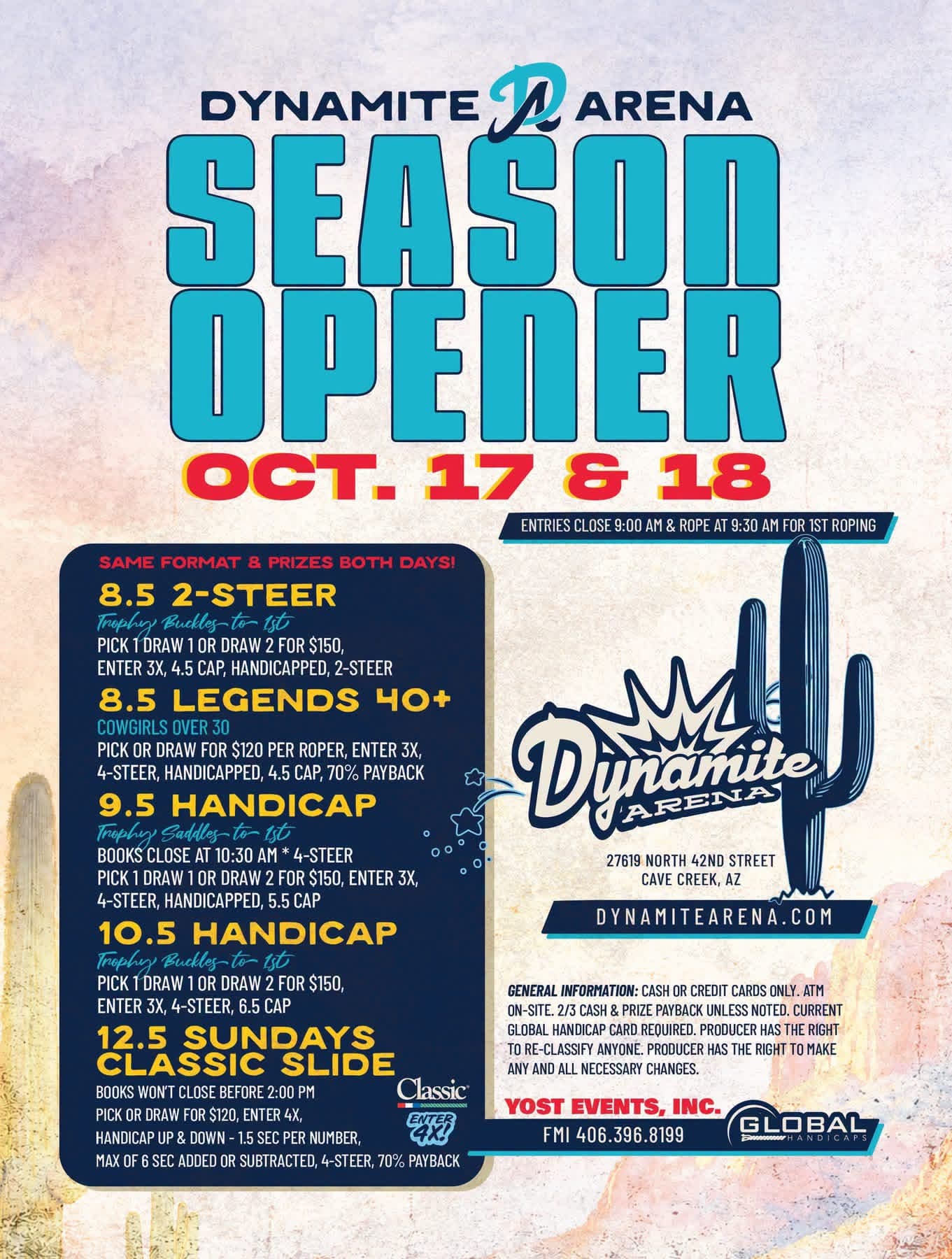 Cave Creek, AZ-Dynamite Season Opener flyer