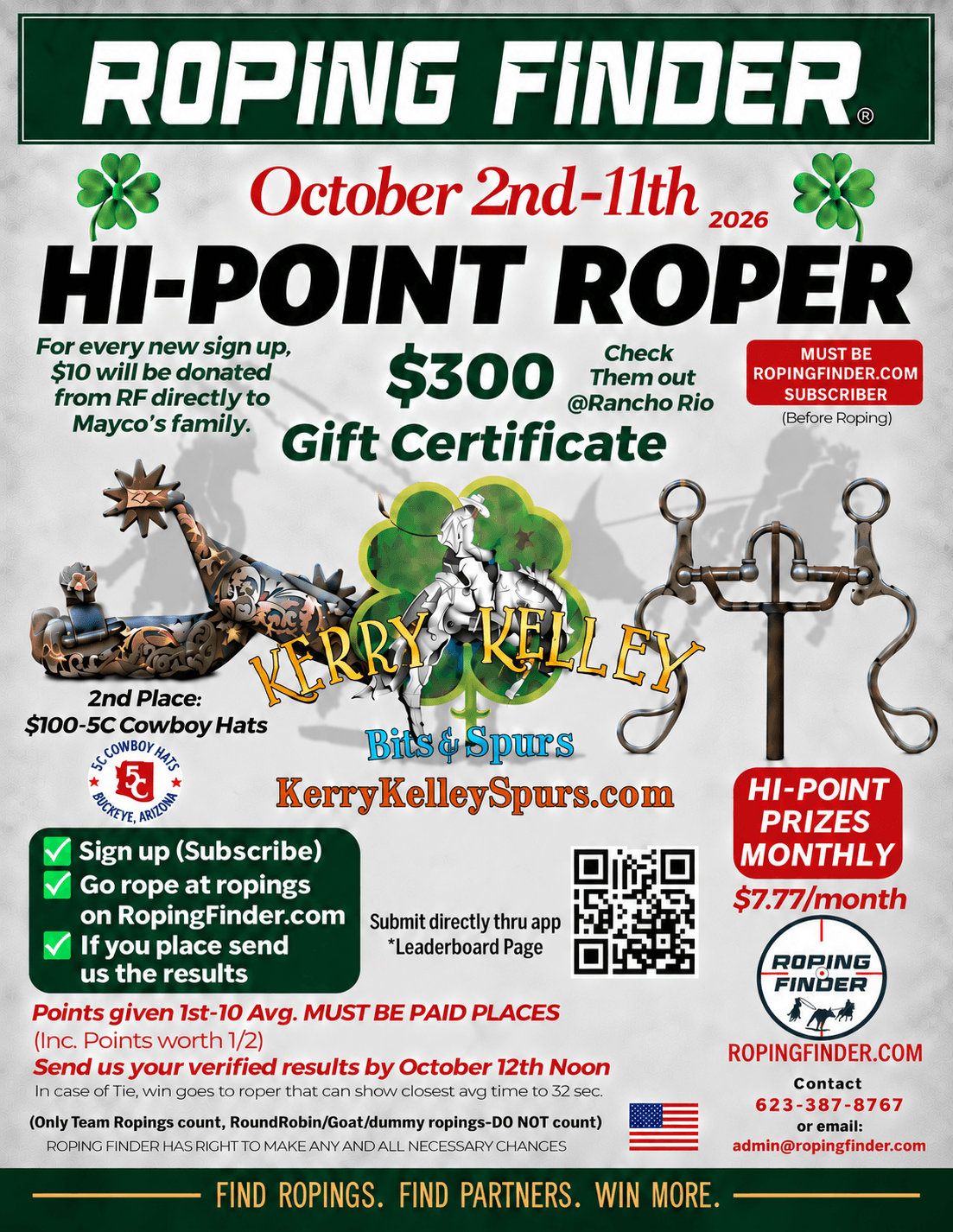 Roping Finder High Point October flyer