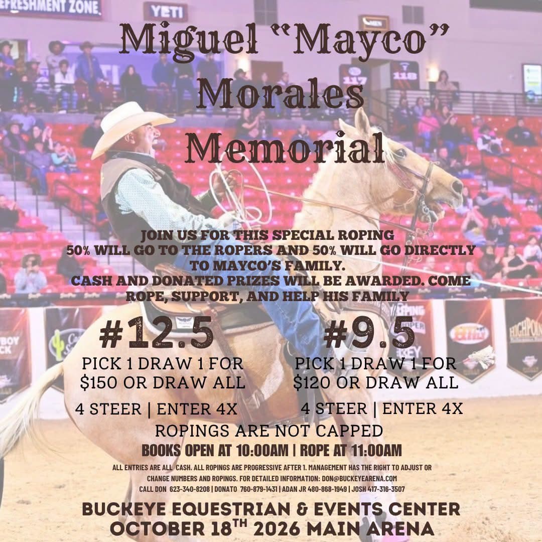 Buckeye, AZ-Mayco Morales Memorial flyer